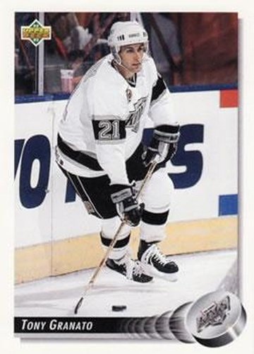 #185 Tony Granato - Los Angeles Kings - 1992-93 Upper Deck Hockey