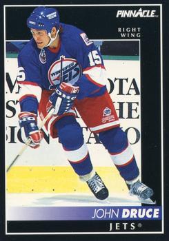 #185 John Druce - Winnipeg Jets - 1992-93 Pinnacle Canadian Hockey