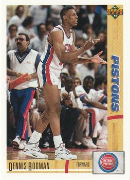 #185 Dennis Rodman - Detroit Pistons - 1991-92 Upper Deck Basketball