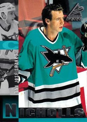 #185 Bernie Nicholls - San Jose Sharks - 1997-98 Pinnacle Inside Hockey
