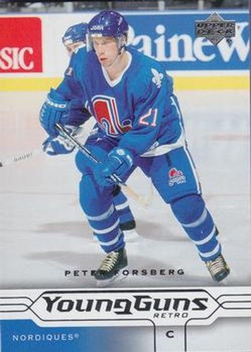 #185 Peter Forsberg - Quebec Nordiques - 2004-05 Upper Deck Hockey