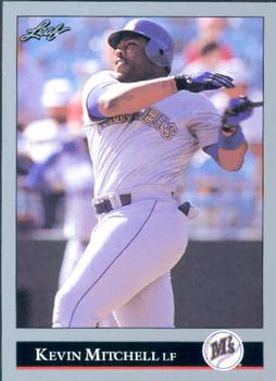 #185 Kevin Mitchell - Seattle Mariners - 1992 Leaf Baseball