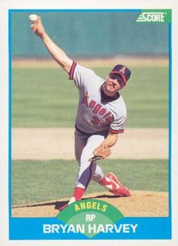 #185 Bryan Harvey - California Angels - 1989 Score Baseball