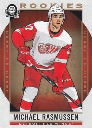 #185 Michael Rasmussen - Detroit Red Wings - 2018-19 O-Pee-Chee Coast to Coast Hockey
