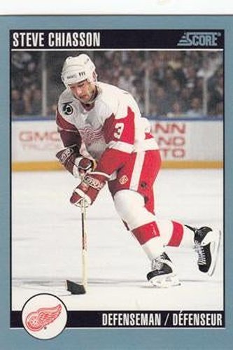 #185 Steve Chiasson - Detroit Red Wings - 1992-93 Score Canadian Hockey