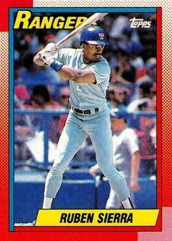 #185 Ruben Sierra - Texas Rangers - 1990 Topps Baseball