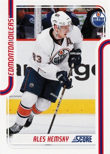 #186 Ales Hemsky - Edmonton Oilers - 2011-12 Score Hockey