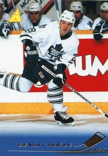 #186 Benoit Hogue - Toronto Maple Leafs - 1995-96 Pinnacle Hockey