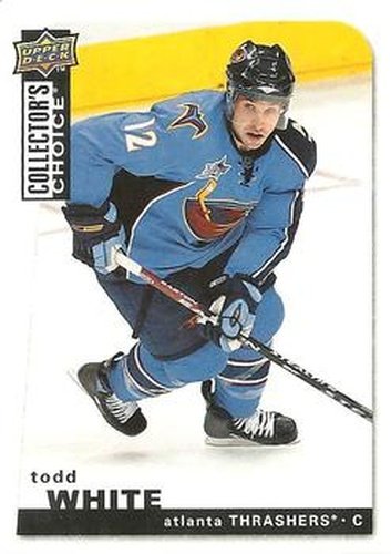 #186 Todd White - Atlanta Thrashers - 2008-09 Collector's Choice Hockey