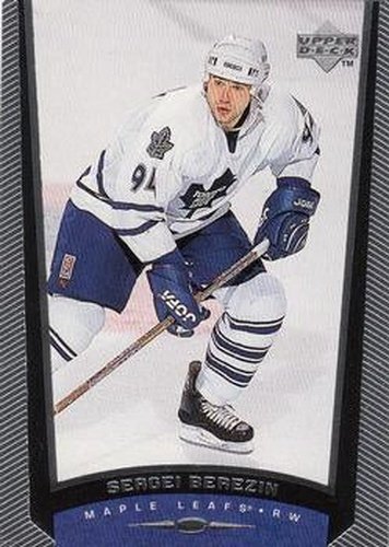 #186 Sergei Berezin - Toronto Maple Leafs - 1998-99 Upper Deck Hockey