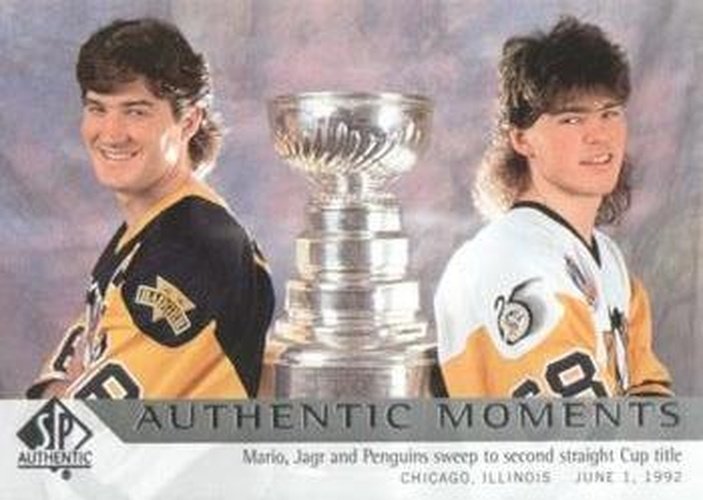 #186 Mario Lemieux / Jaromir Jagr - Pittsburgh Penguins - 2012-13 SP Authentic Hockey