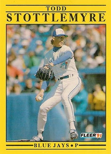 #186 Todd Stottlemyre - Toronto Blue Jays - 1991 Fleer Baseball
