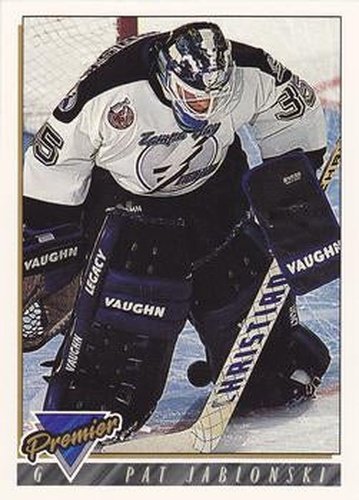 #186 Pat Jablonski - Tampa Bay Lightning - 1993-94 Topps Premier Hockey