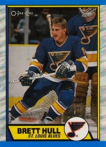 #186 Brett Hull - St. Louis Blues - 1989-90 O-Pee-Chee Hockey