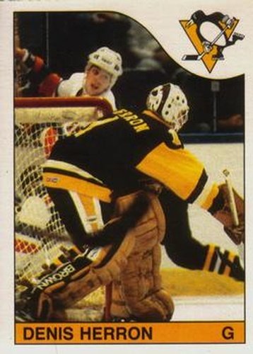 #186 Denis Herron - Pittsburgh Penguins - 1985-86 O-Pee-Chee Hockey
