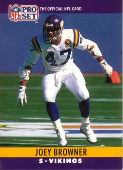 #186 Joey Browner - Minnesota Vikings - 1990 Pro Set Football