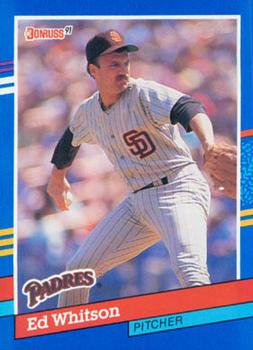 #186 Ed Whitson - San Diego Padres - 1991 Donruss Baseball