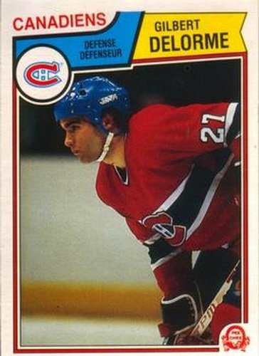 #186 Gilbert Delorme - Montreal Canadiens - 1983-84 O-Pee-Chee Hockey
