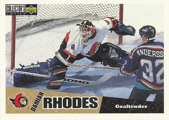 #186 Damian Rhodes - Ottawa Senators - 1996-97 Collector's Choice Hockey