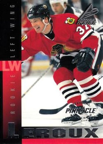 #186 Jean-Yves Leroux - Chicago Blackhawks - 1997-98 Pinnacle Inside Hockey