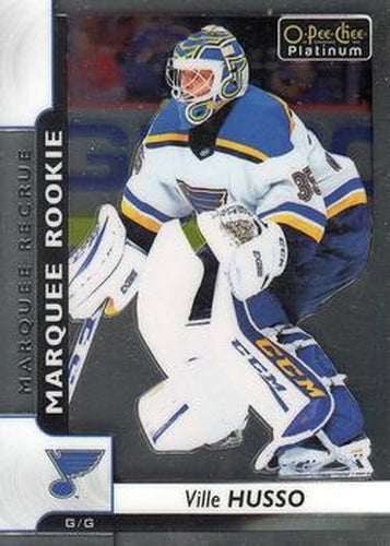 #186 Ville Husso - St. Louis Blues - 2017-18 O-Pee-Chee Platinum Hockey