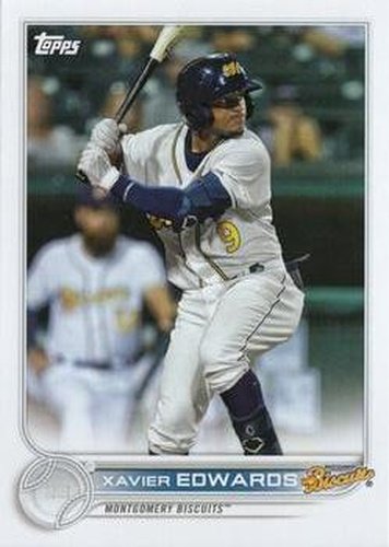 #PD-186 Xavier Edwards - Montgomery Biscuits - 2022 Topps Pro Debut Baseball