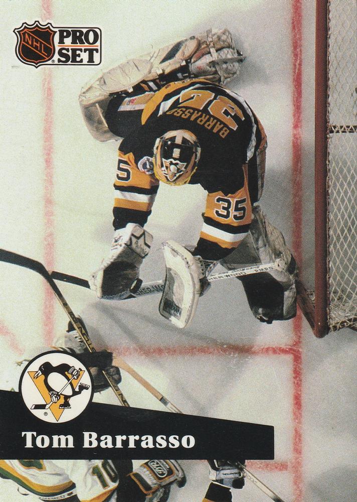 #186 Tom Barrasso - 1991-92 Pro Set Hockey