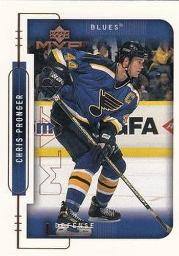 #186 Chris Pronger - St. Louis Blues - 1999-00 Upper Deck MVP Hockey