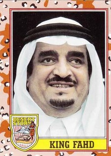 #186 King Fahd - 1991 Topps Desert Storm