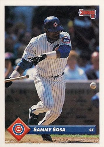 #186 Sammy Sosa - Chicago Cubs - 1993 Donruss Baseball