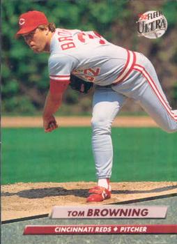 #186 Tom Browning - Cincinnati Reds - 1992 Ultra Baseball