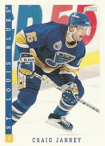 #186 Craig Janney - St. Louis Blues - 1993-94 Score Canadian Hockey