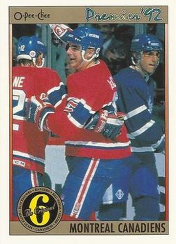 #186 John LeClair - Montreal Canadiens - 1991-92 O-Pee-Chee Premier Hockey