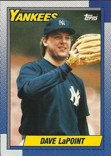 #186 Dave LaPoint - New York Yankees - 1990 Topps Baseball