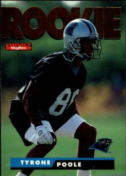 #186 Tyrone Poole - Carolina Panthers - 1995 SkyBox Impact Football