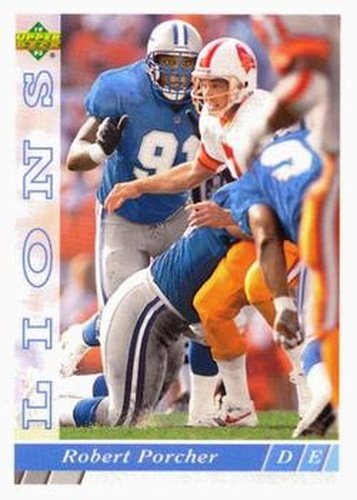 #186 Robert Porcher - Detroit Lions - 1993 Upper Deck Football