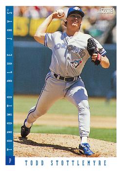 #186 Todd Stottlemyre - Toronto Blue Jays - 1993 Score Baseball