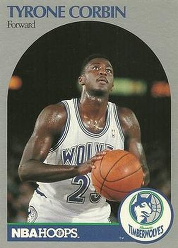 #186 Tyrone Corbin - Minnesota Timberwolves - 1990-91 Hoops Basketball