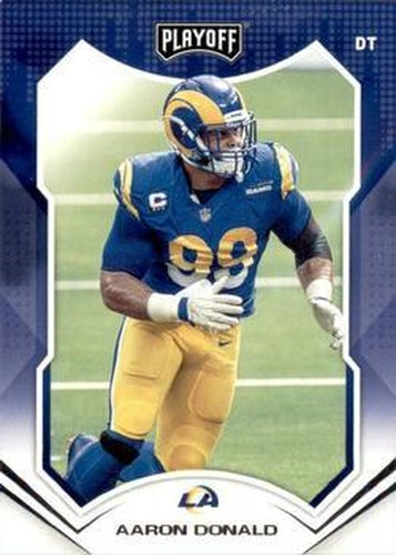 #186 Aaron Donald - Los Angeles Rams - 2021 Panini Playoff Football