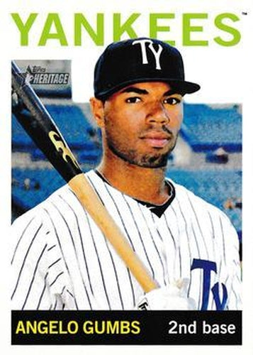 #186 Angelo Gumbs - Tampa Yankees - 2013 Topps Heritage Minor League Baseball