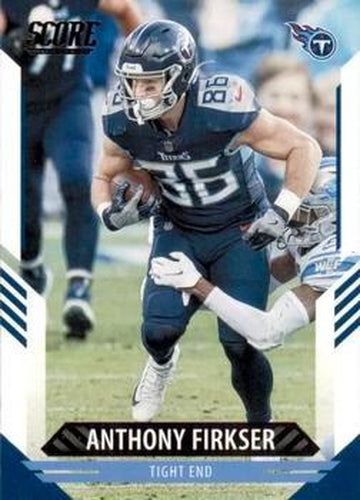 #186 Anthony Firkser - Tennessee Titans - 2021 Score Football