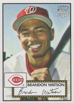 #186 Brandon Watson - Cincinnati Reds - 2006 Topps 1952 Edition Baseball