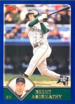 #186 Brent Abernathy - Tampa Bay Devil Rays - 2003 Topps Baseball