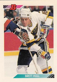 #186 Brett Hull - St. Louis Blues - 1992-93 Bowman Hockey