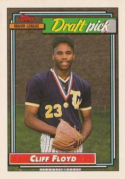 #186 Cliff Floyd - Montreal Expos - 1992 Topps Baseball