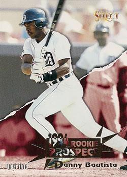 #186 Danny Bautista - Detroit Tigers - 1994 Select Baseball