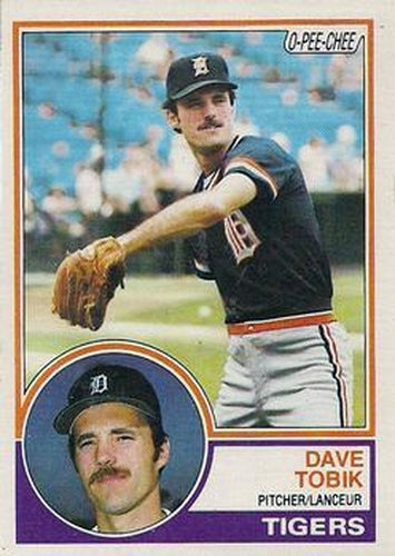 #186 Dave Tobik - Detroit Tigers - 1983 O-Pee-Chee Baseball