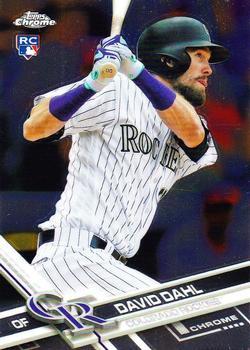 #186 David Dahl - Colorado Rockies - 2017 Topps Chrome Baseball