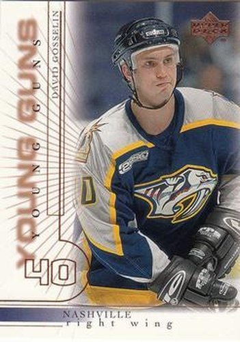 #186 David Gosselin - Nashville Predators - 2000-01 Upper Deck Hockey