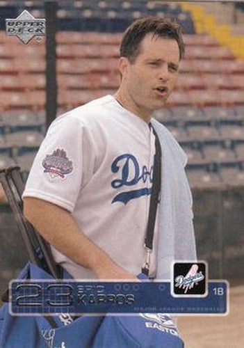 #186 Eric Karros - Los Angeles Dodgers - 2003 Upper Deck Baseball